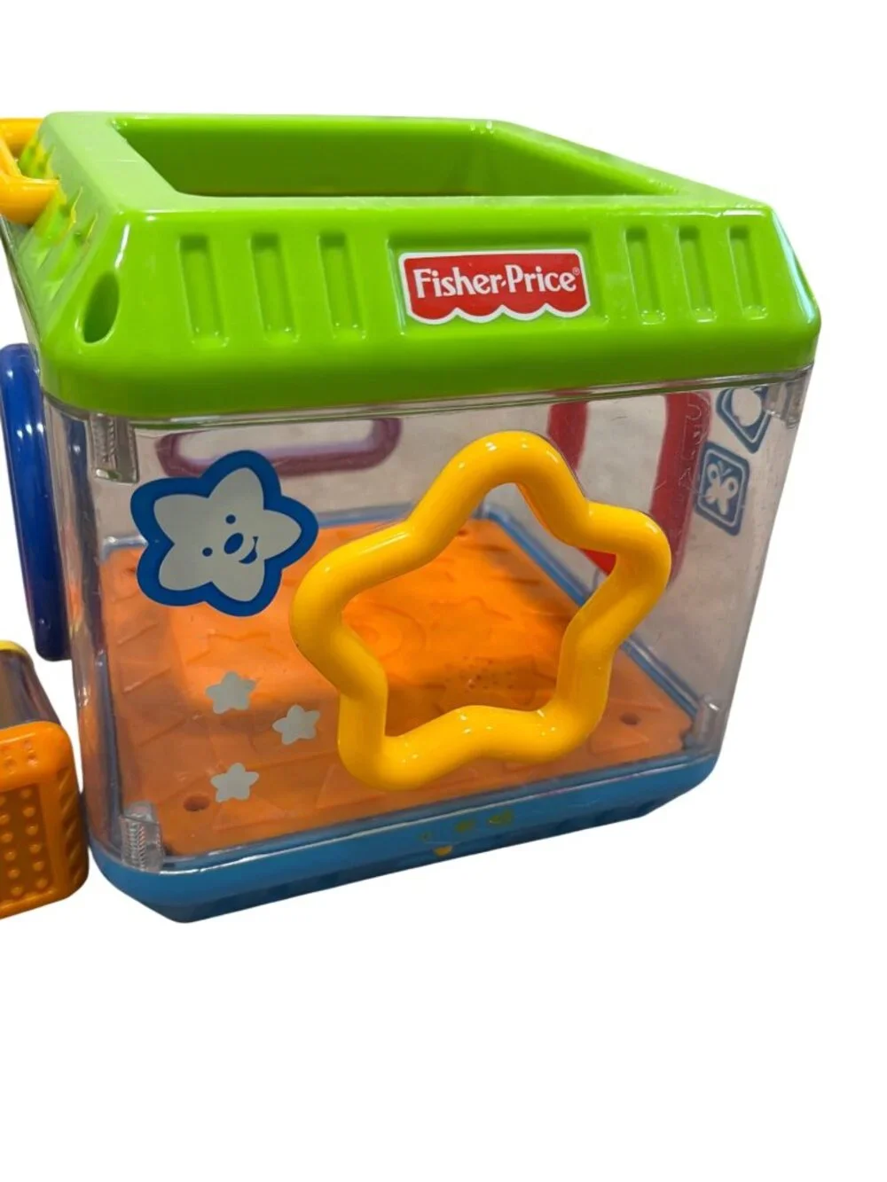 Fisher-Price Shape Sorter Cube With Peek-A-Blocks Set Educational Toy For Toddle